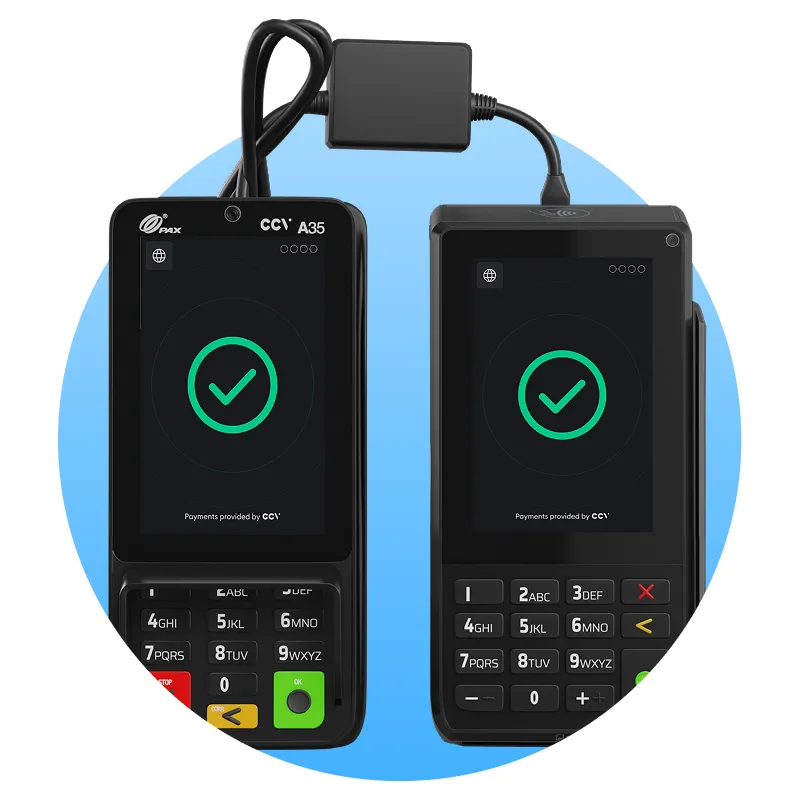 CCV Duo Base A80 A35 vaste pinautomaat